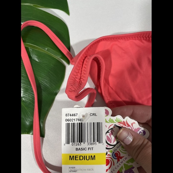 NWD Becca Color Code Side Tie Bikini‎ Bottoms in Coral [SZ Medium ] - Picture 9 of 12